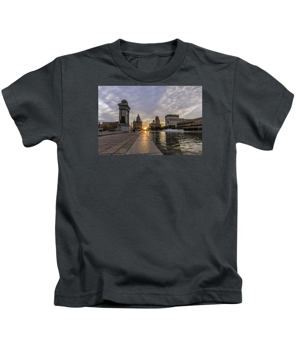 Syracuse Kids T-Shirt featuring the photograph Heart of the City #2 by Everet Regal