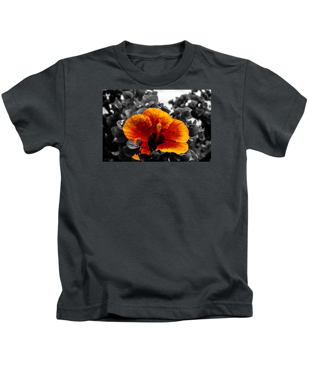 Flower Kids T-Shirt featuring the photograph Hibiscus Beauty by Randy Sylvia