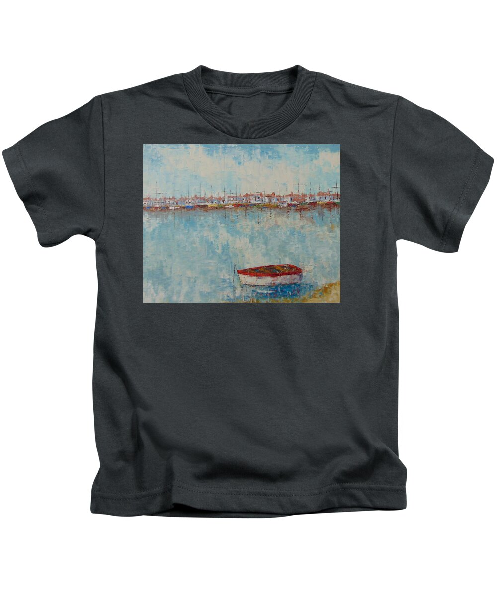 Provence Kids T-Shirt featuring the painting Marseille by Frederic Payet