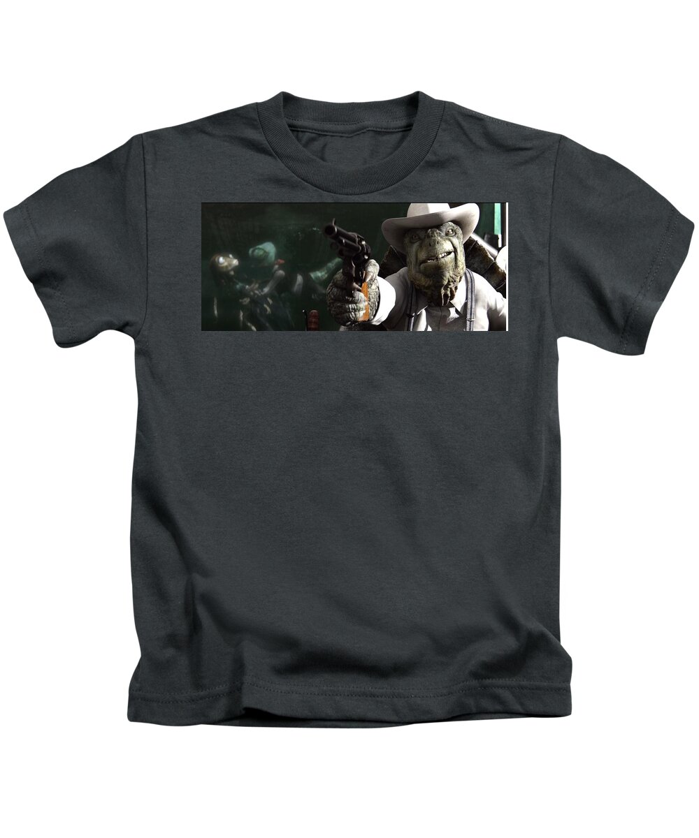 Movie Kids T-Shirt featuring the digital art Movie #1 by Maye Loeser