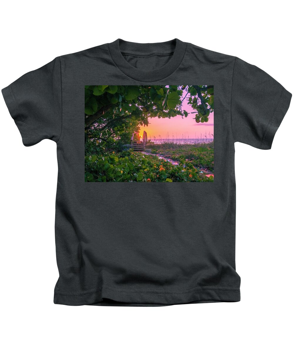 Sunrise Kids T-Shirt featuring the photograph My Atlantic Dream - Sunrise #2 by Carlos Avila
