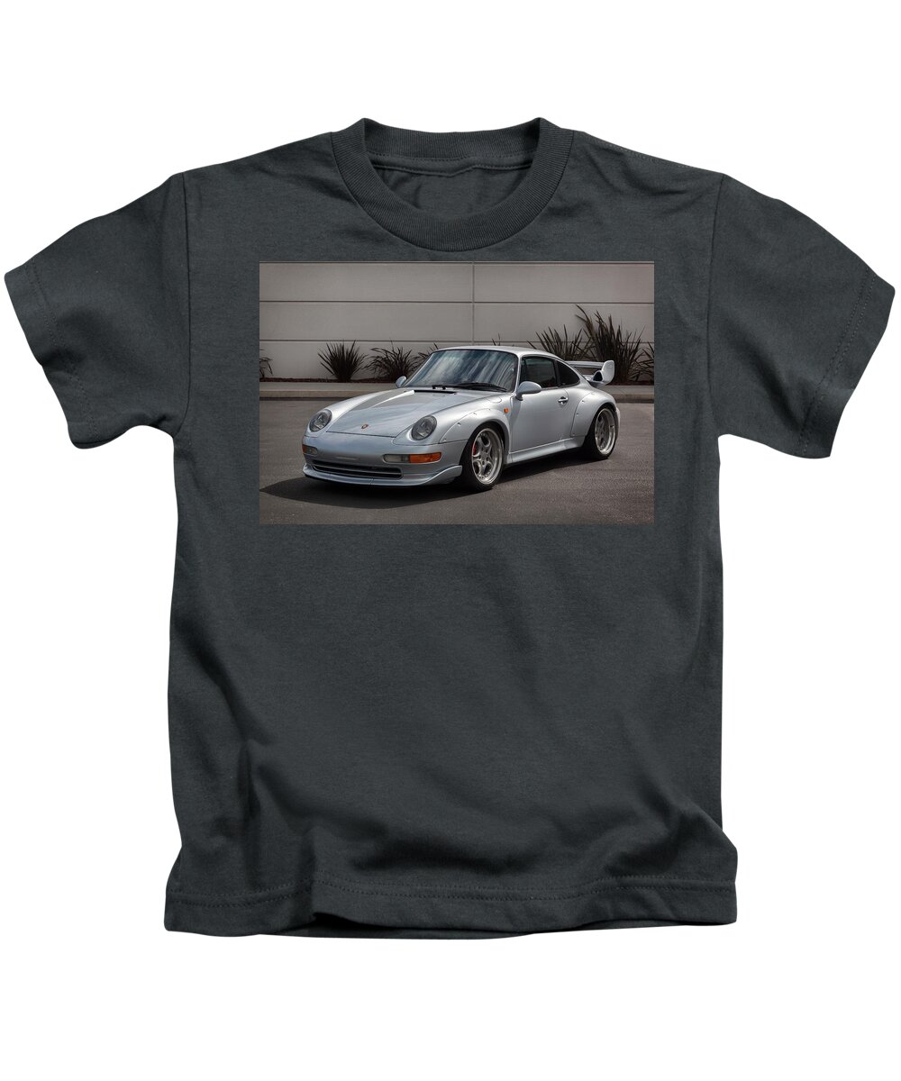 Cars Kids T-Shirt featuring the photograph #Porsche #993gt2 #Print #1 by ItzKirb Photography