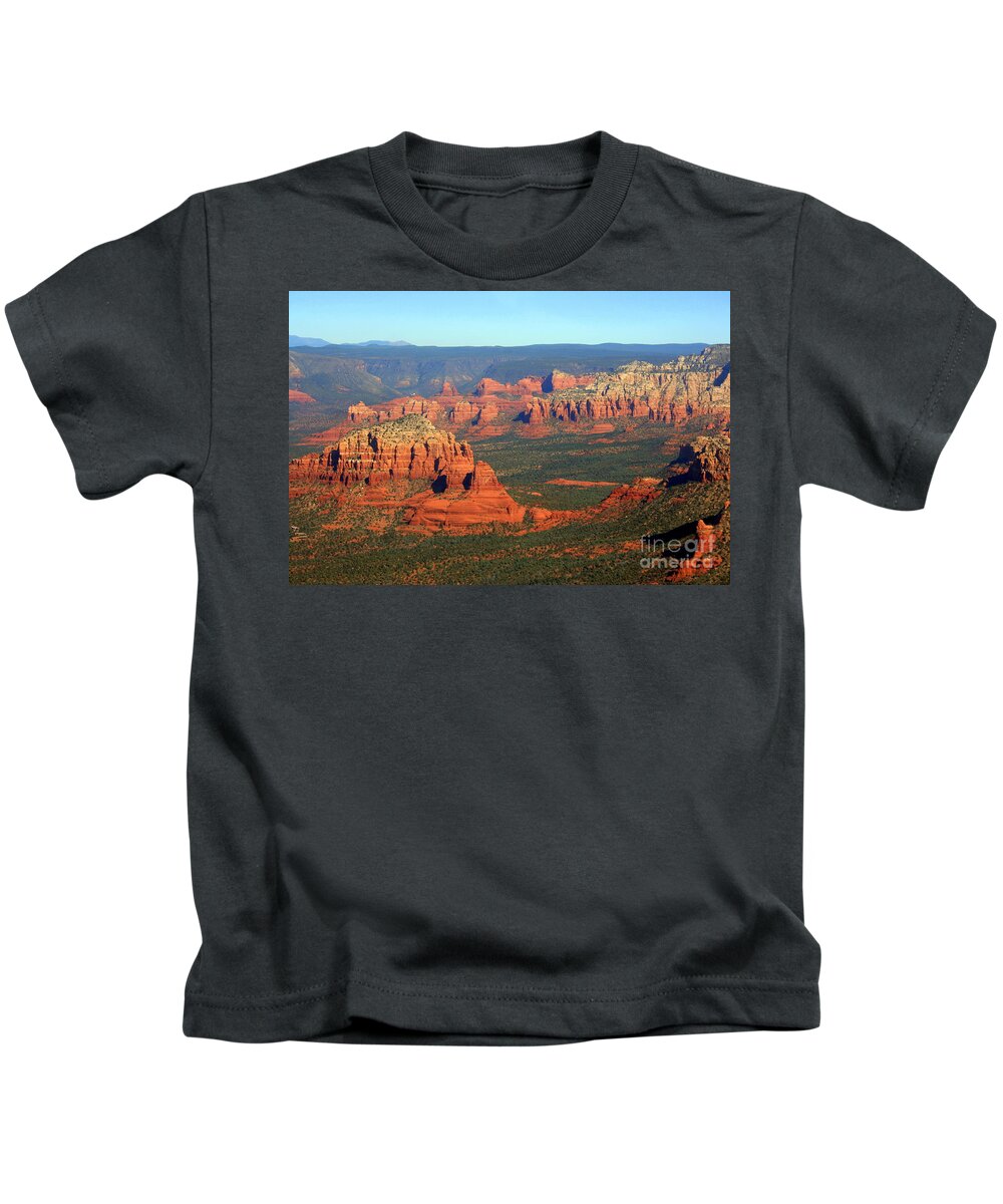 Red Mountains Kids T-Shirt featuring the photograph Sedona #1 by Julie Lueders 
