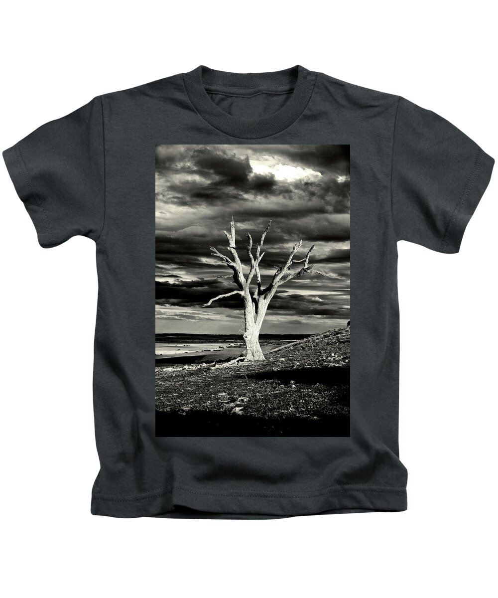 Burra Kids T-Shirt featuring the photograph The Lone Gum #1 by Mark Egerton