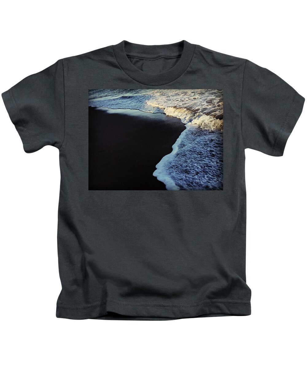 Landscape. Seascape Kids T-Shirt featuring the photograph Last Rays by Maureen J Haldeman