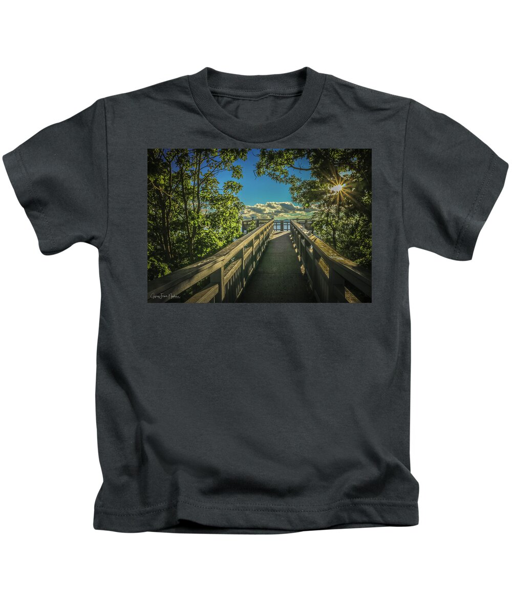 Starburst Kids T-Shirt featuring the photograph Walk into Wonder #1 by Dana Foreman