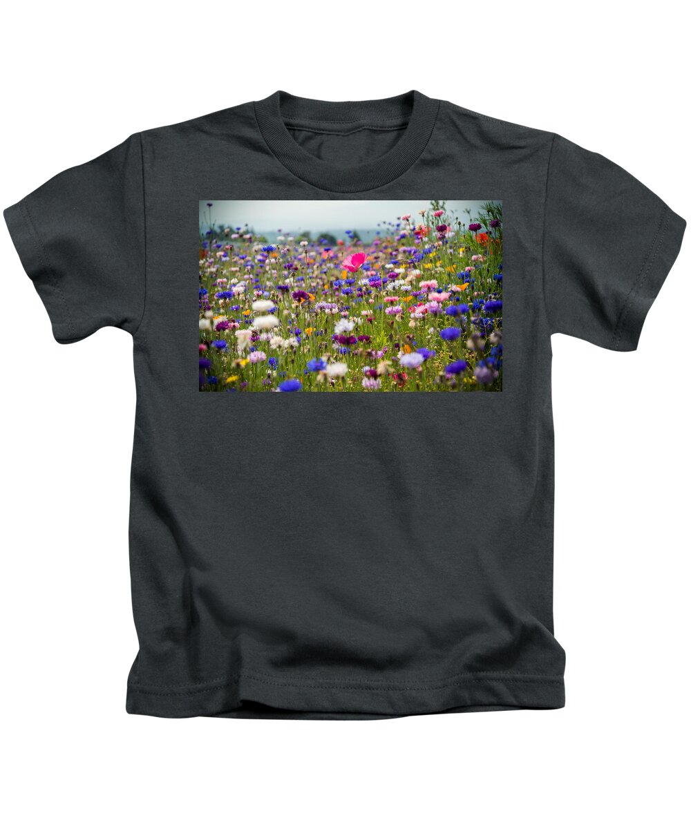Wildflowers Kids T-Shirt featuring the photograph Wild Flowers #1 by Kristopher Schoenleber