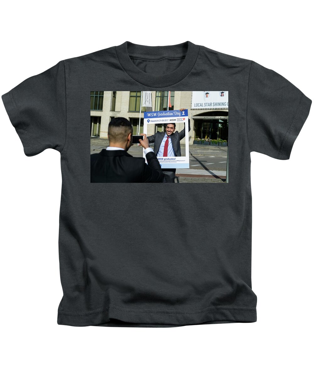  Kids T-Shirt featuring the photograph MSM Graduation Ceremony 2017 #10 by Maastricht School Of Management