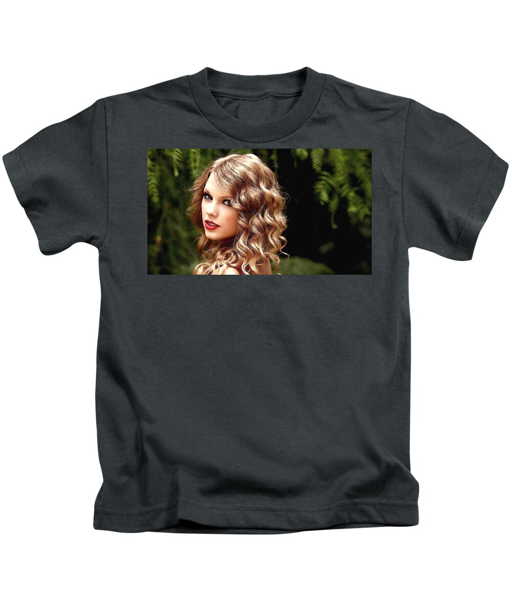 Taylor Swift Kids T-Shirt featuring the photograph Taylor Swift #10 by Jackie Russo