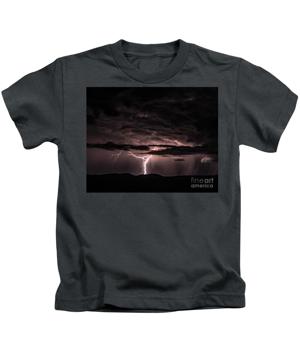 Lightning Kids T-Shirt featuring the photograph Lightning #20 by Mark Jackson