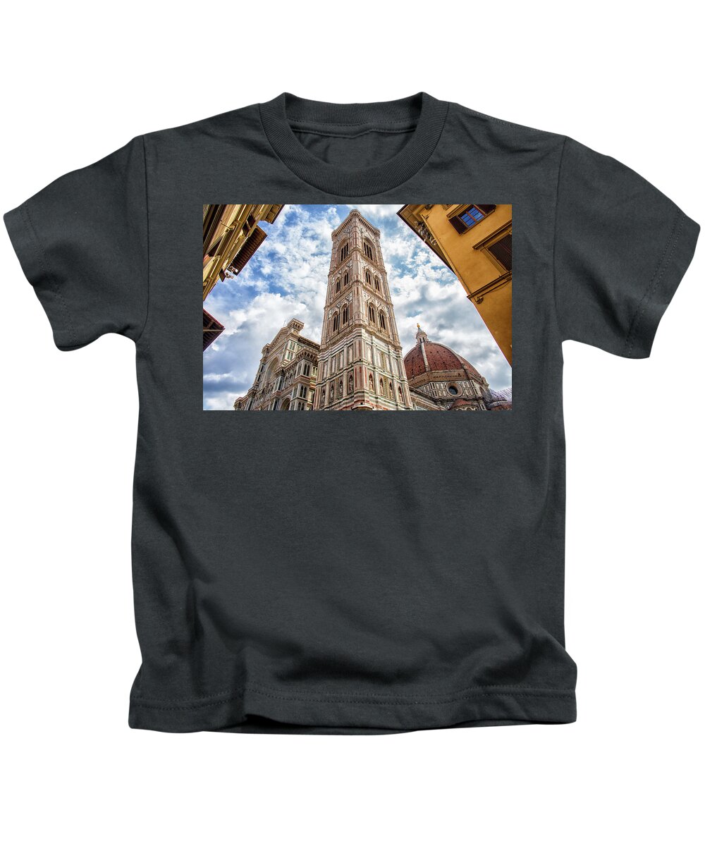 Giotto's Tower Kids T-Shirt featuring the photograph Photographer #12 by Matthew Pace