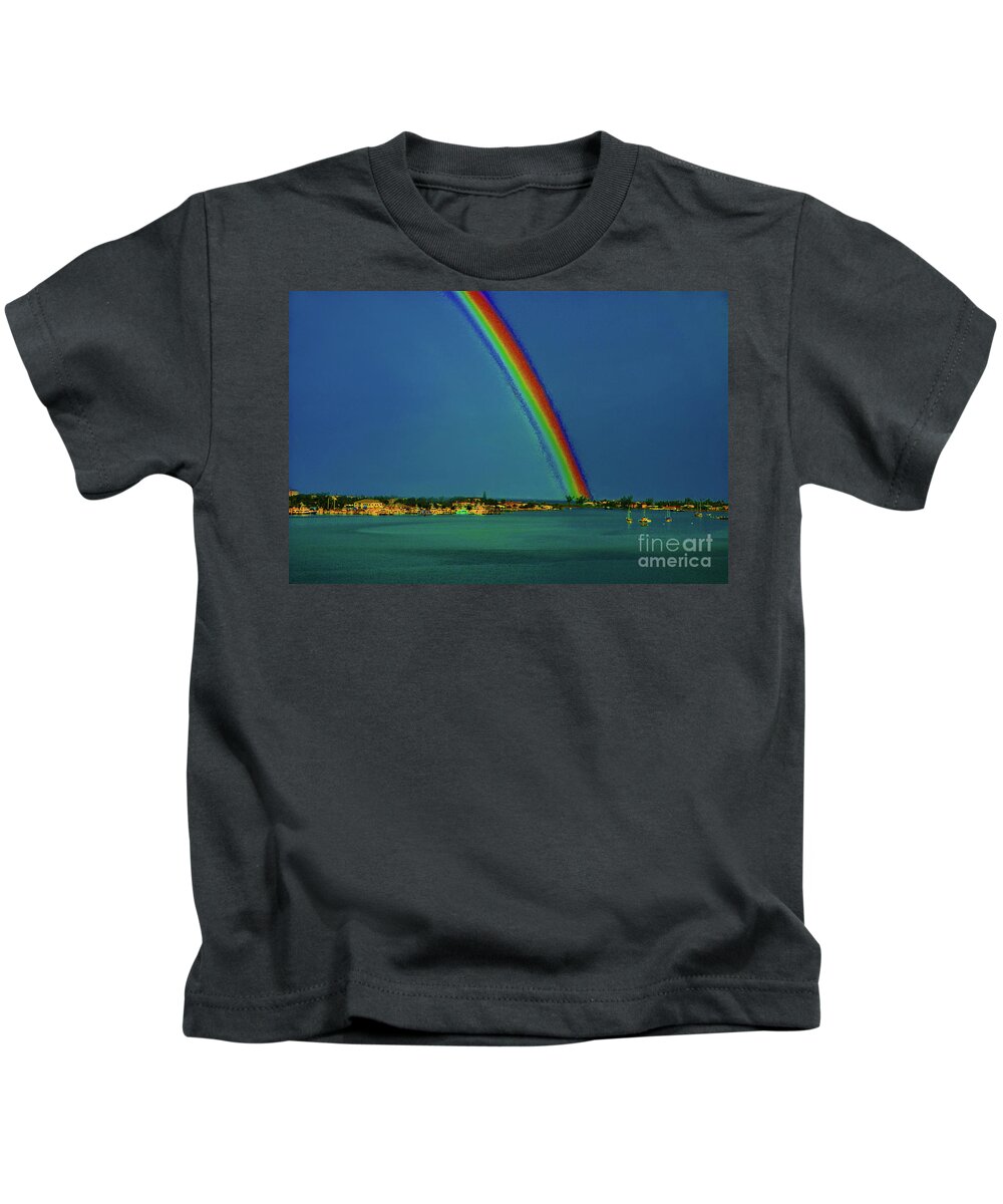 Rainbow Kids T-Shirt featuring the photograph 17- Somewhere... by Joseph Keane