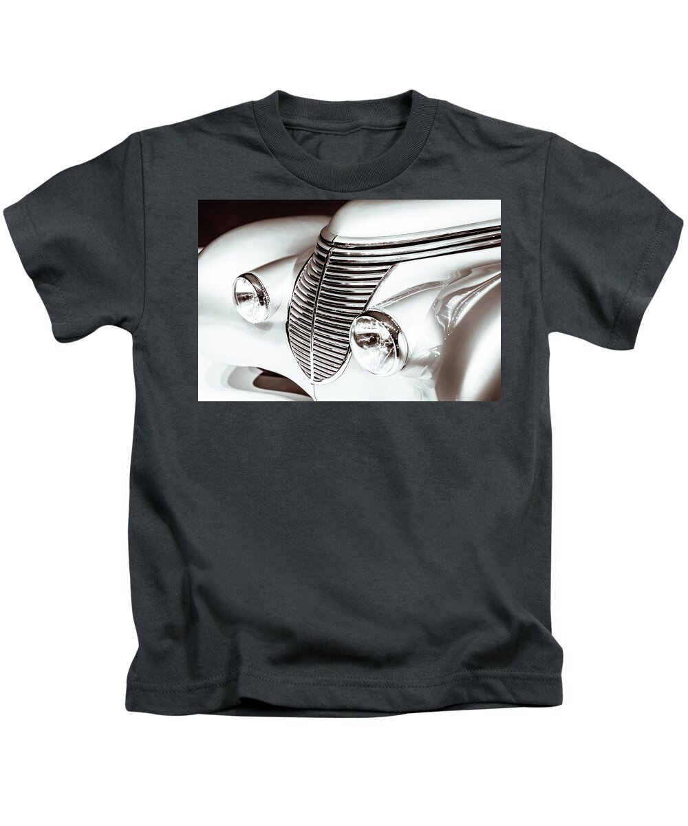 2016 Kids T-Shirt featuring the photograph 1938 Hispano-Suiza H6B Xenia Front by Wade Brooks