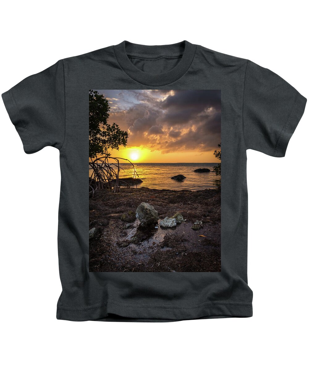Sunset Kids T-Shirt featuring the photograph Bahia Honda Sunset #2 by David Hart