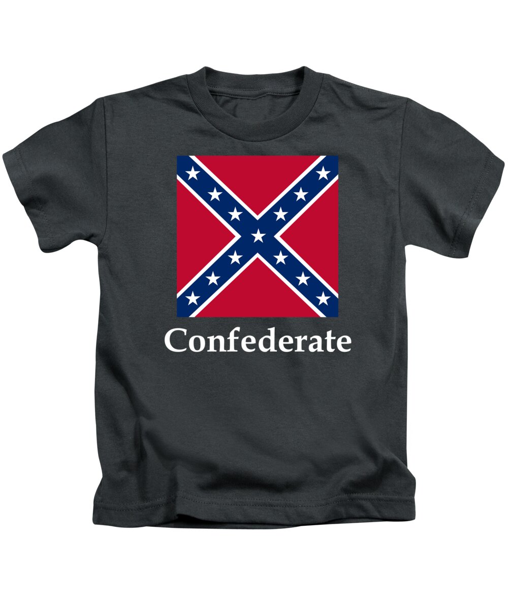 Robe sikkerhed formel Confederate Battle Flag Kids T-Shirt by Frederick Holiday - Pixels
