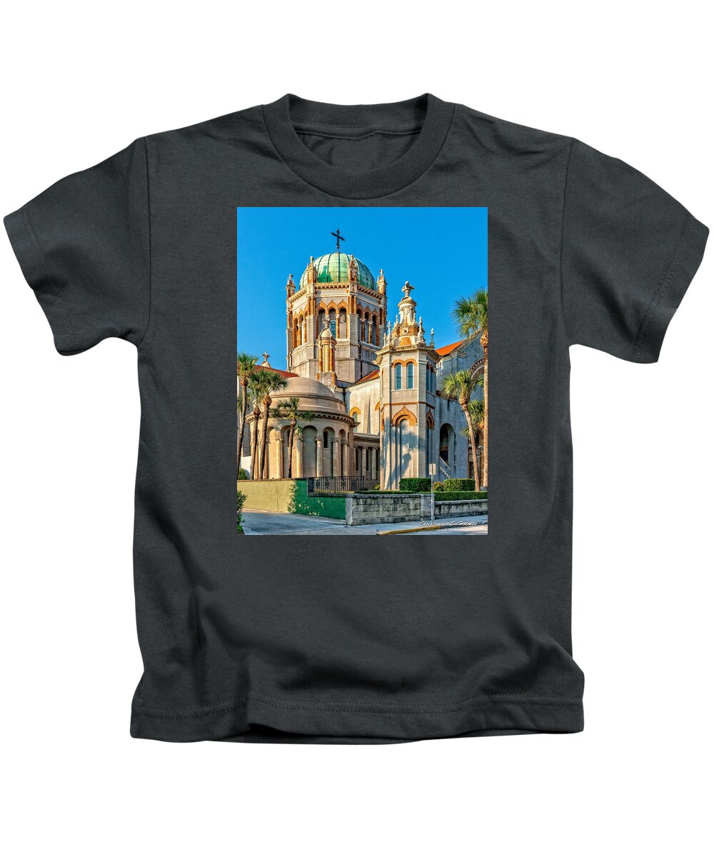 Structure Kids T-Shirt featuring the photograph Flagler Memorial Presbyterian Church 3 #2 by Christopher Holmes