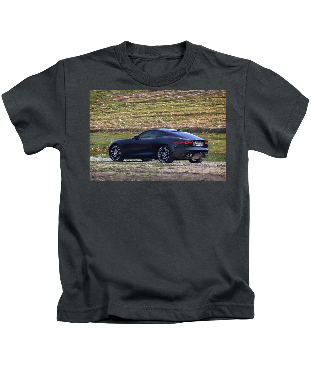 Jaguar Kids T-Shirt featuring the photograph #Jaguar #F-Type #Print #2 by ItzKirb Photography