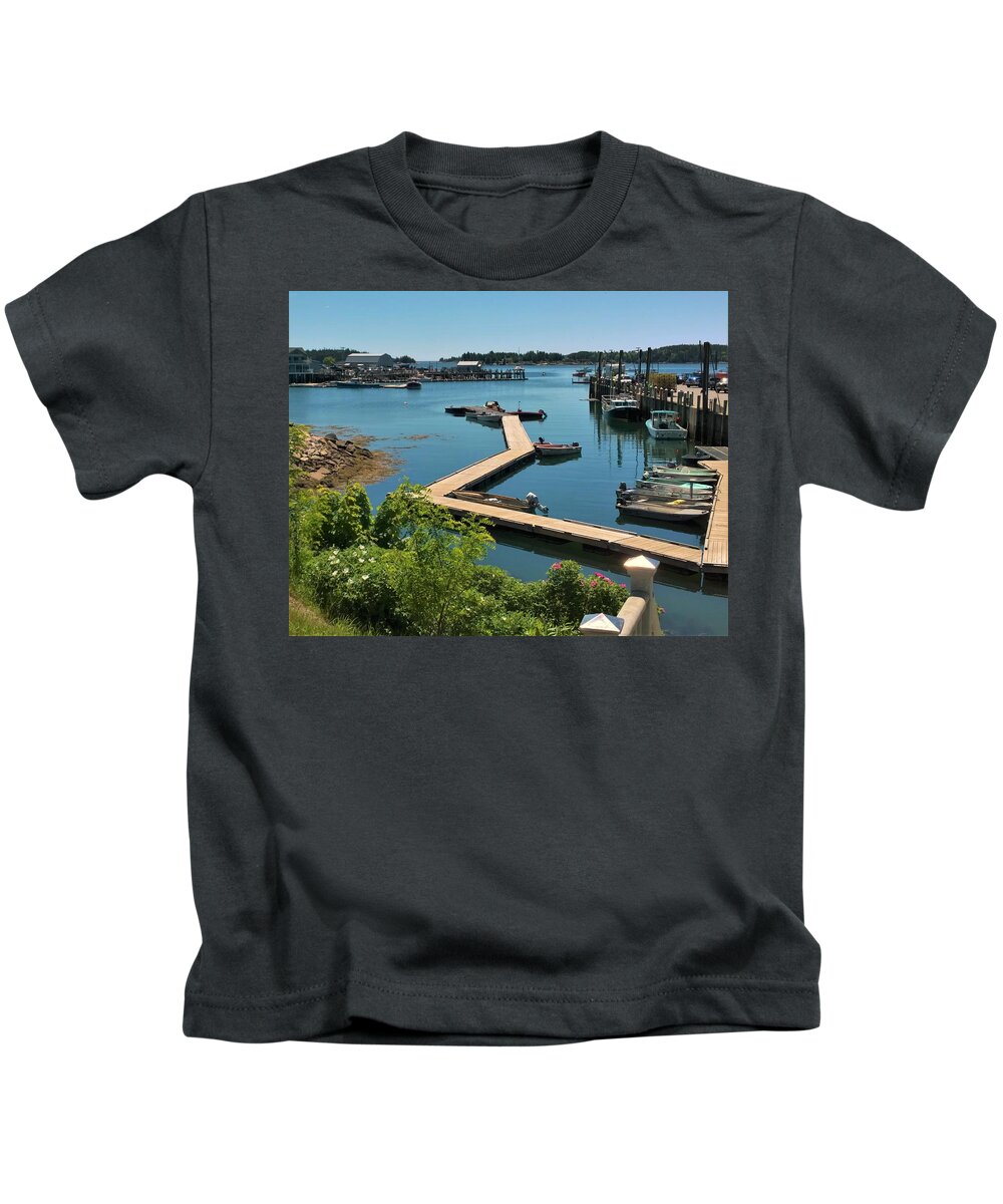 Stonington Kids T-Shirt featuring the photograph Stonington #2 by Lisa Dunn