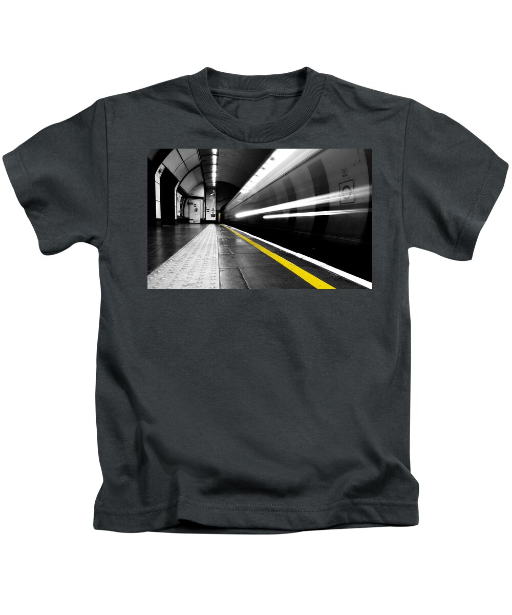 Subway Kids T-Shirt featuring the photograph Subway #2 by Mariel Mcmeeking