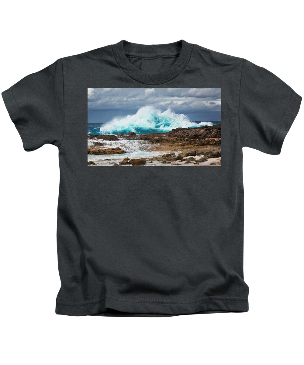 Wave Kids T-Shirt featuring the photograph Wave #2 by Bruce Beck