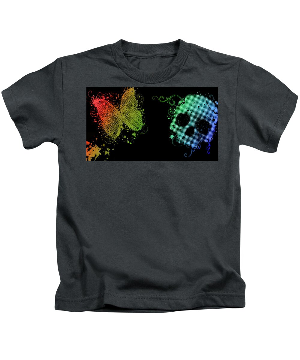 Abstract Kids T-Shirt featuring the digital art Abstract #25 by Super Lovely