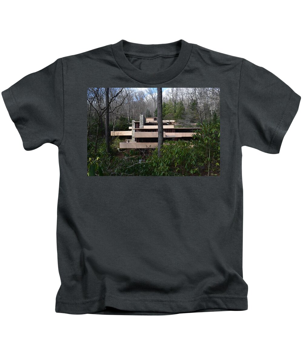 Falling Water Kids T-Shirt featuring the photograph Fallingwater #3 by Curtis Krusie