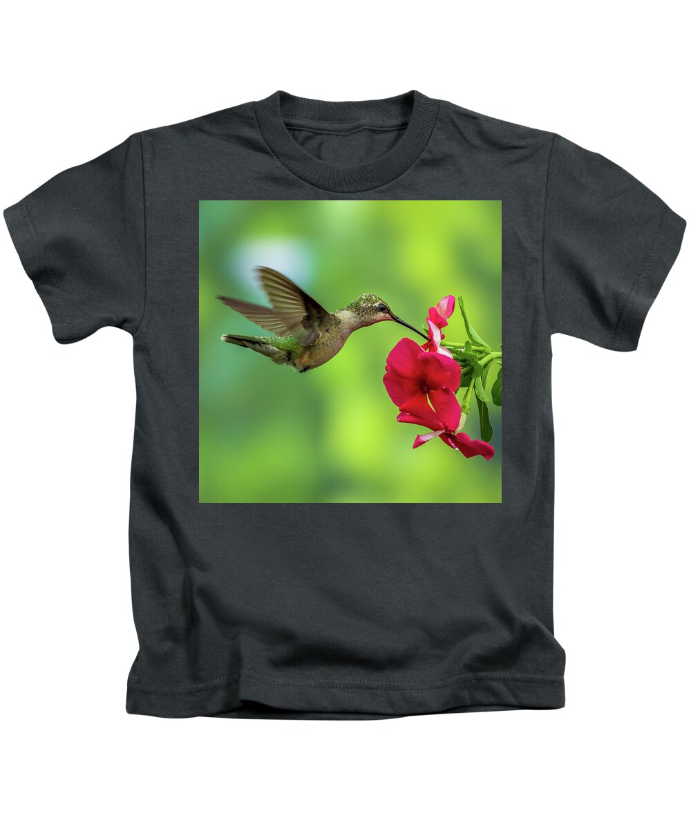 Hummingbird Kids T-Shirt featuring the photograph Hummingbird #3 by Allin Sorenson