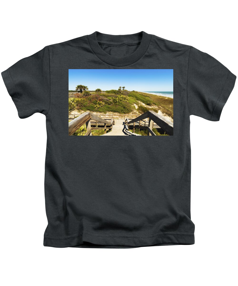 Atlantic Ocean Kids T-Shirt featuring the photograph Ponte Vedra Beach #3 by Raul Rodriguez