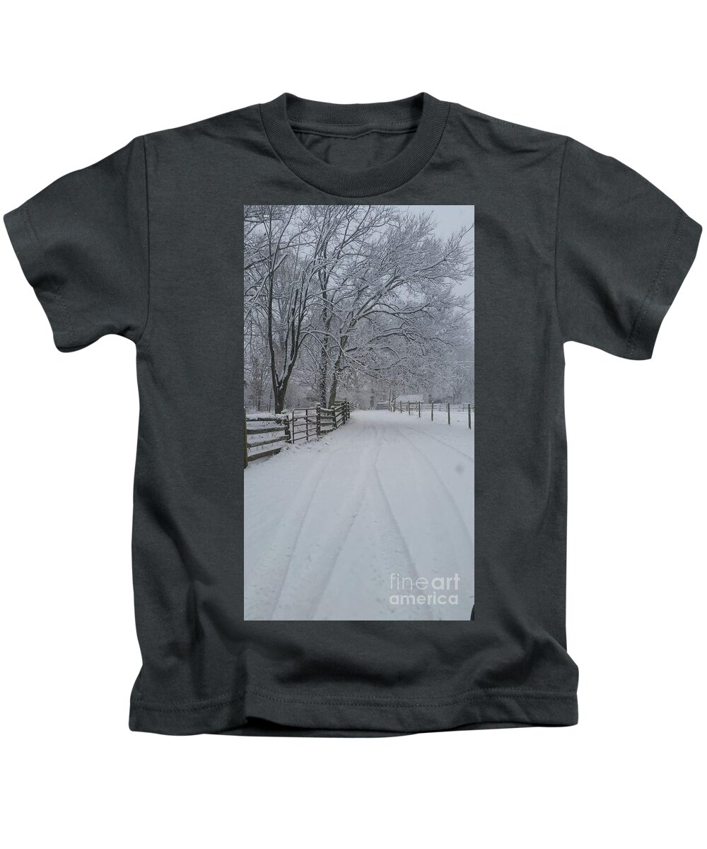Nature Kids T-Shirt featuring the photograph The Path #3 by Rabiah Seminole