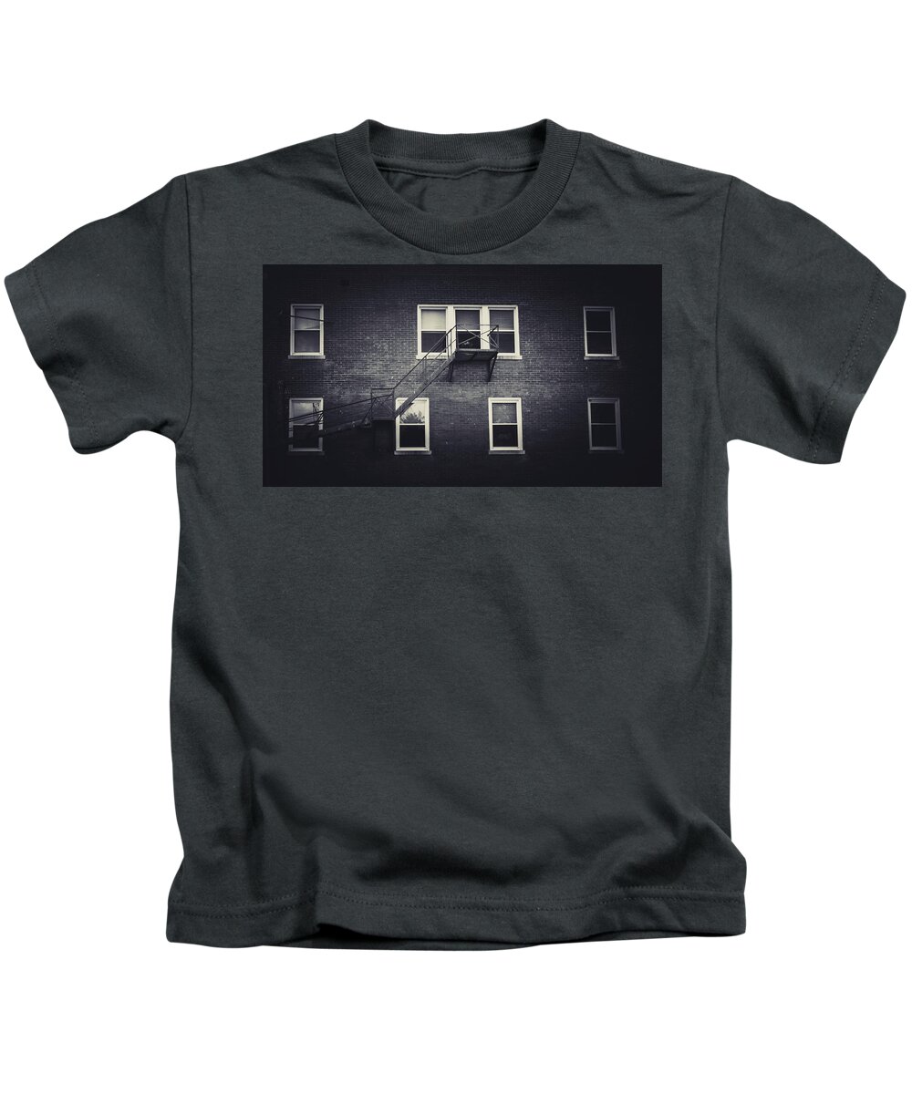 Windows Kids T-Shirt featuring the photograph 4-3-2 by Shane Holsclaw