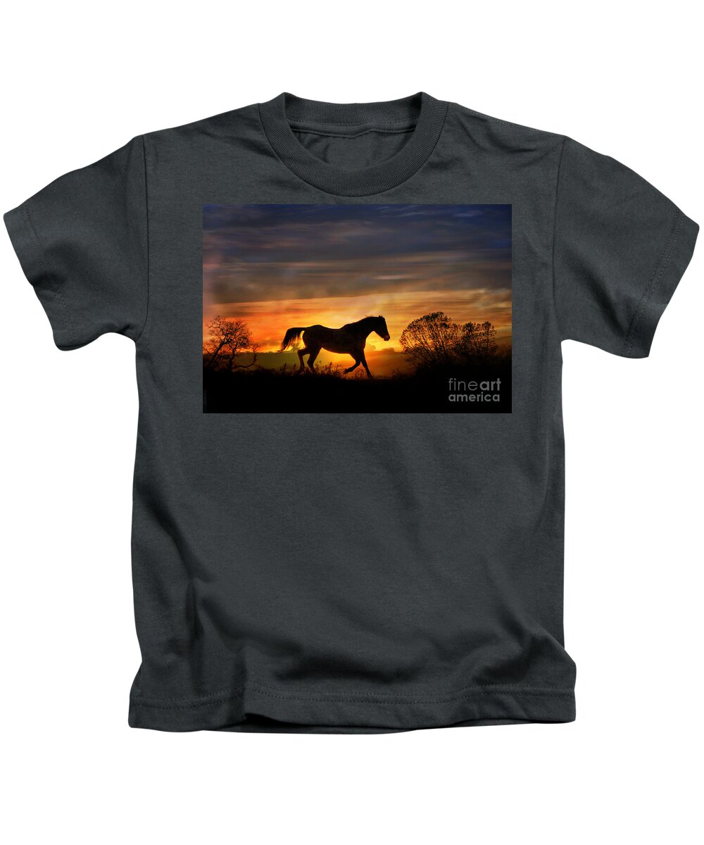 Horse Kids T-Shirt featuring the photograph Southwestern Color #4 by Stephanie Laird