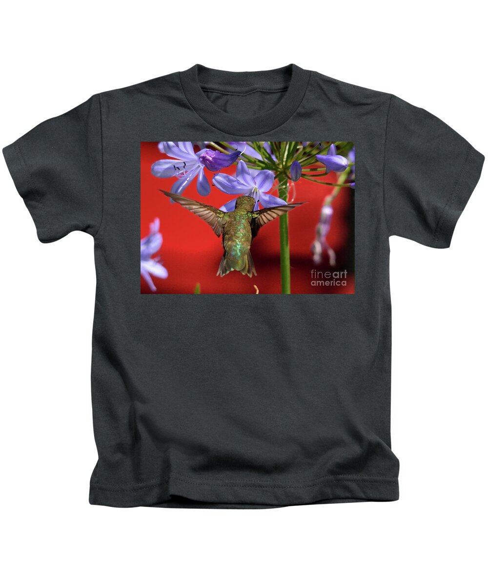 Hummingbird Kids T-Shirt featuring the photograph Hummingbird #46 by Marc Bittan