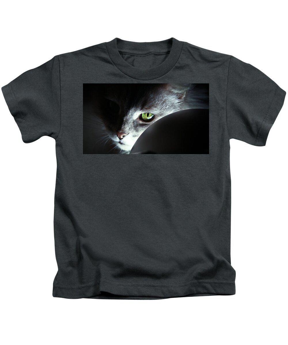 Cat Kids T-Shirt featuring the photograph Cat #461 by Jackie Russo
