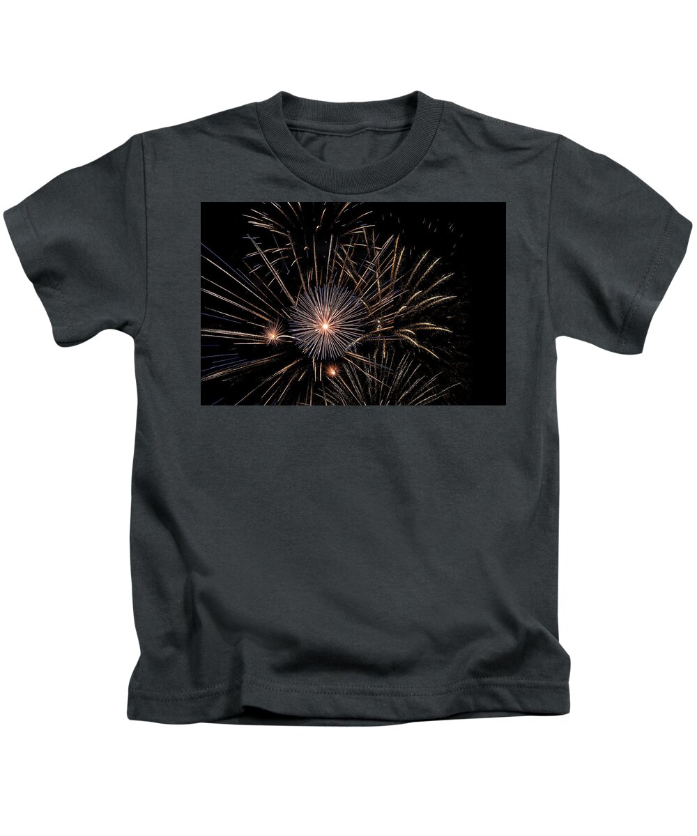 4th Of July Kids T-Shirt featuring the photograph 4th of July Fireworks 1 by Joni Eskridge