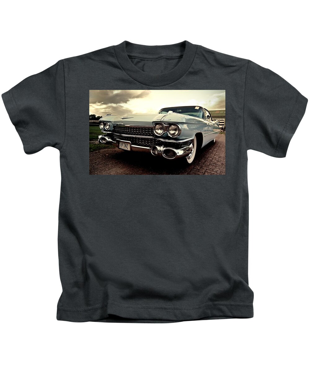 Cadillac Kids T-Shirt featuring the digital art Cadillac #5 by Maye Loeser