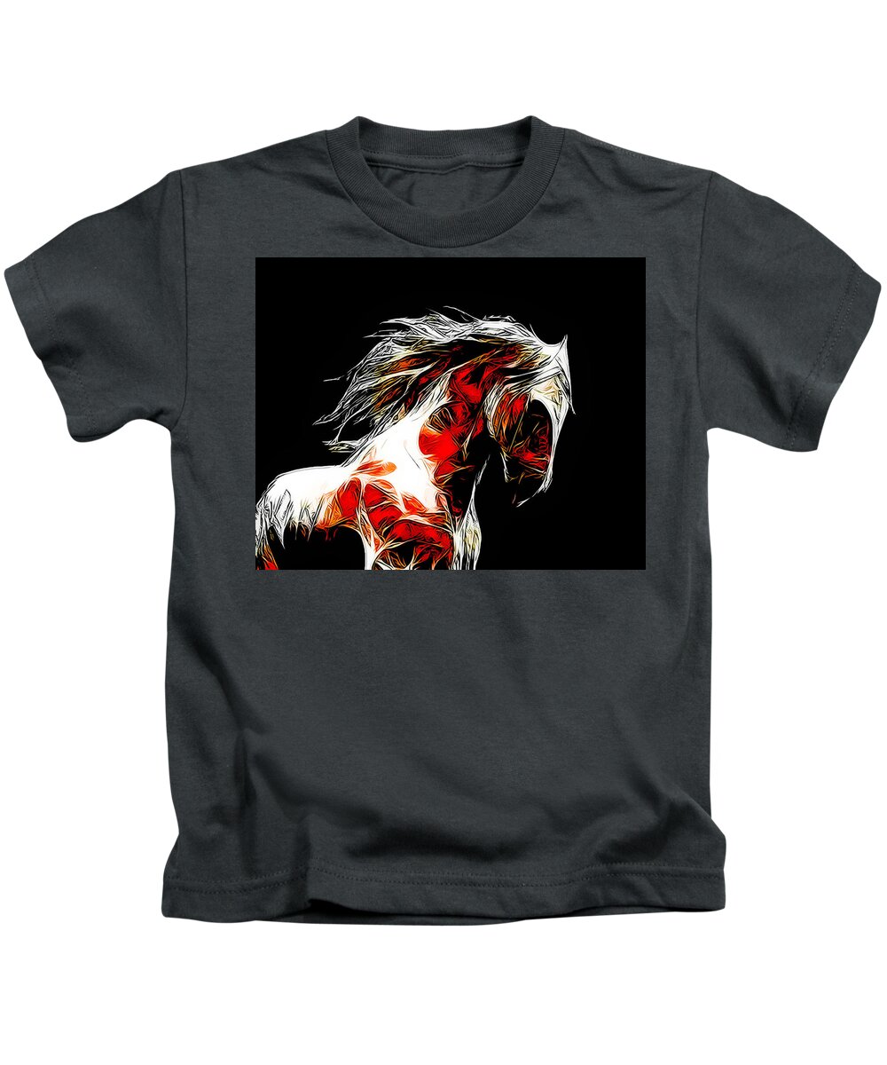 Horse Kids T-Shirt featuring the photograph Dotsero #5 by Terry Fiala