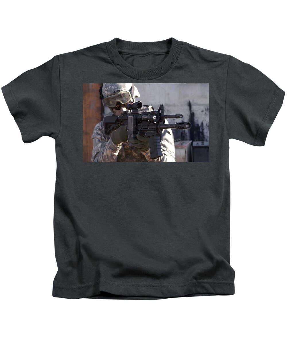 Soldier Kids T-Shirt featuring the photograph Soldier #5 by Mariel Mcmeeking
