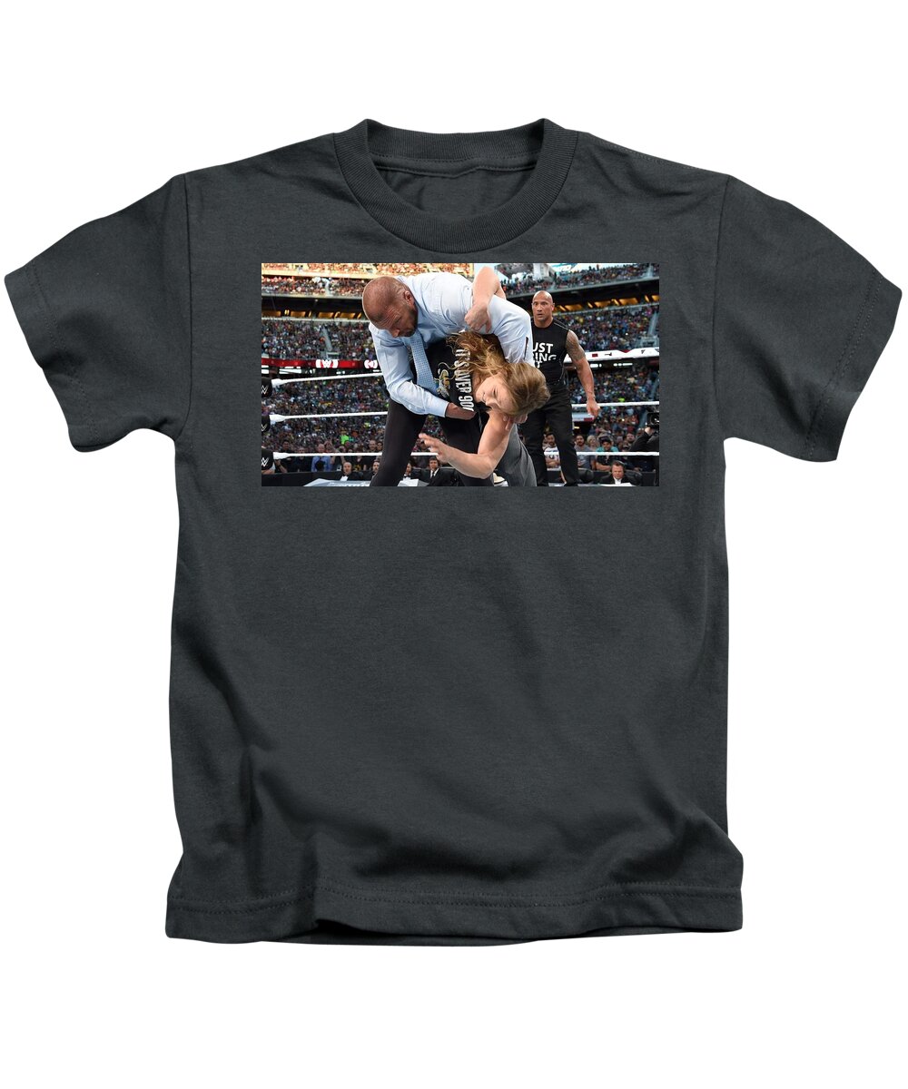 Wrestling Kids T-Shirt featuring the photograph Wrestling #5 by Jackie Russo