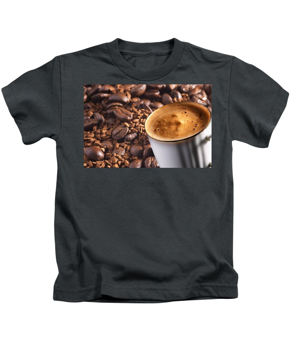 Coffee Kids T-Shirt featuring the photograph Coffee #7 by Jackie Russo