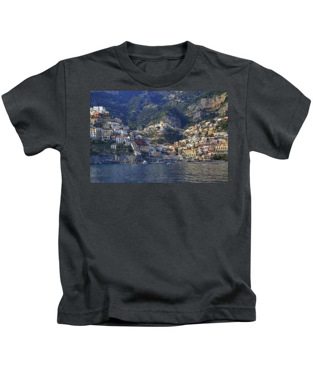 Positano Kids T-Shirt featuring the photograph Positano - Amalfi Coast #7 by Joana Kruse