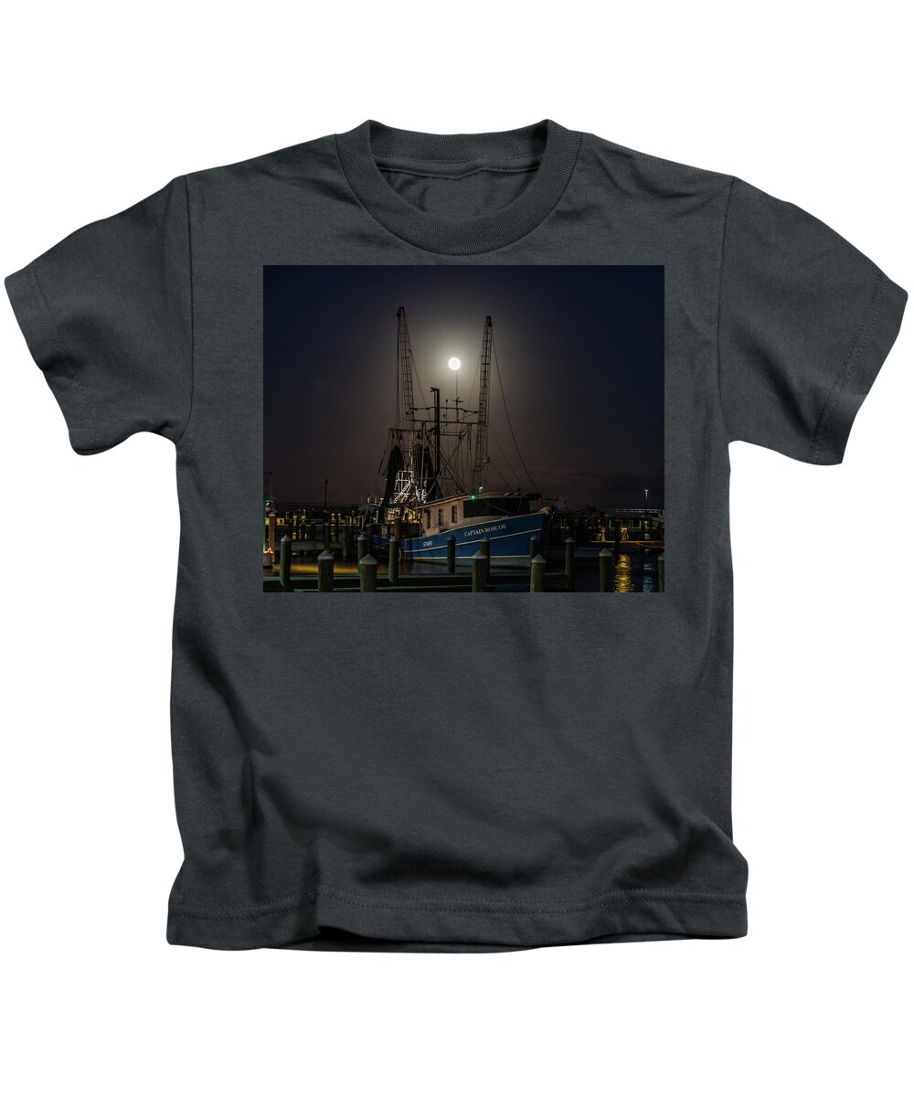 Full Moon Kids T-Shirt featuring the photograph A Nautical Field Goal by JASawyer Imaging