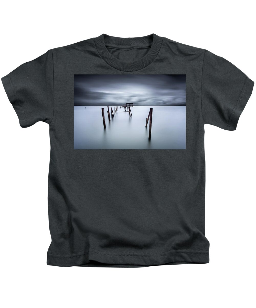 Pier Kids T-Shirt featuring the photograph A test of time by Jorge Maia