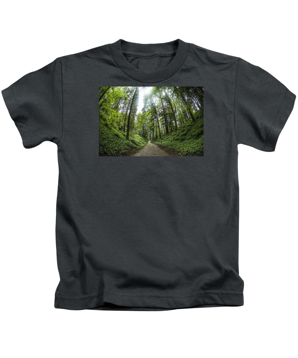 Oregon Kids T-Shirt featuring the photograph A Walk Through Washington Park in Portland by Matt McDonald