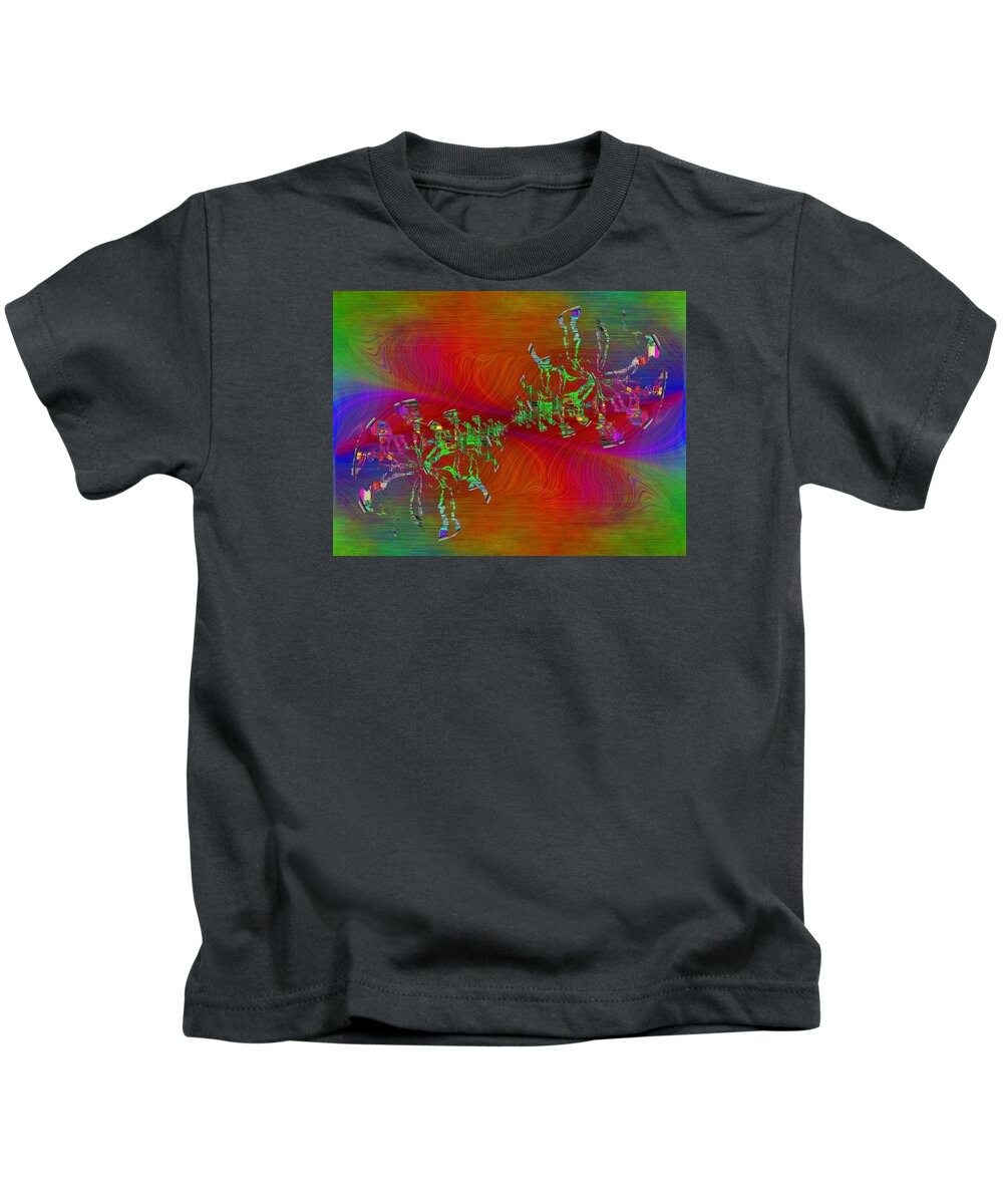 Abstract Kids T-Shirt featuring the digital art Abstract Cubed 371 by Tim Allen