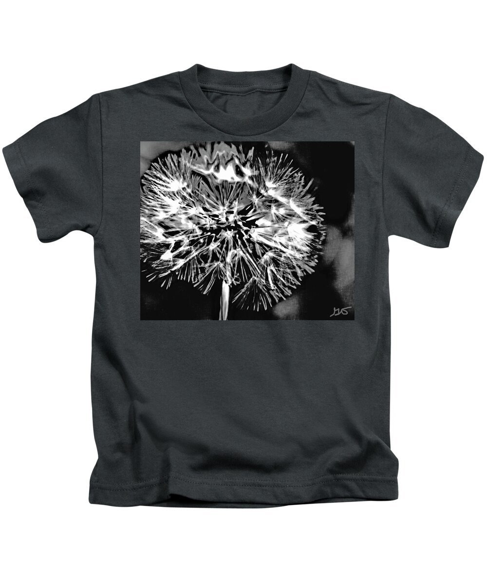 Abstract Kids T-Shirt featuring the photograph Abstract Dandelion by Gina O'Brien