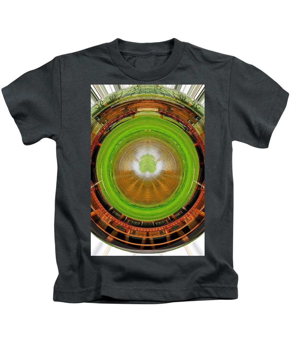 Buildings Kids T-Shirt featuring the photograph Abstract house by Karl Rose