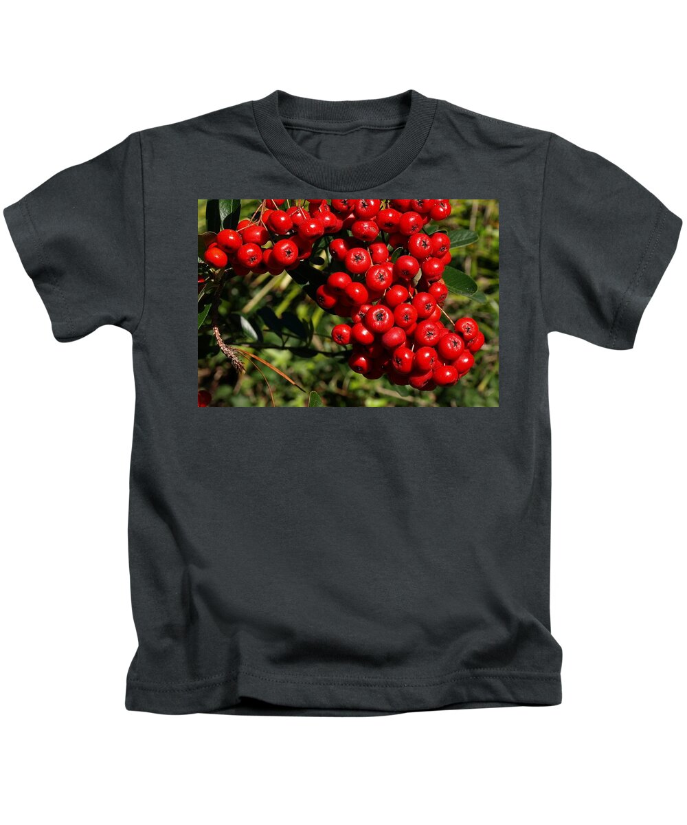 Red Kids T-Shirt featuring the photograph aBunDance by Steven Robiner