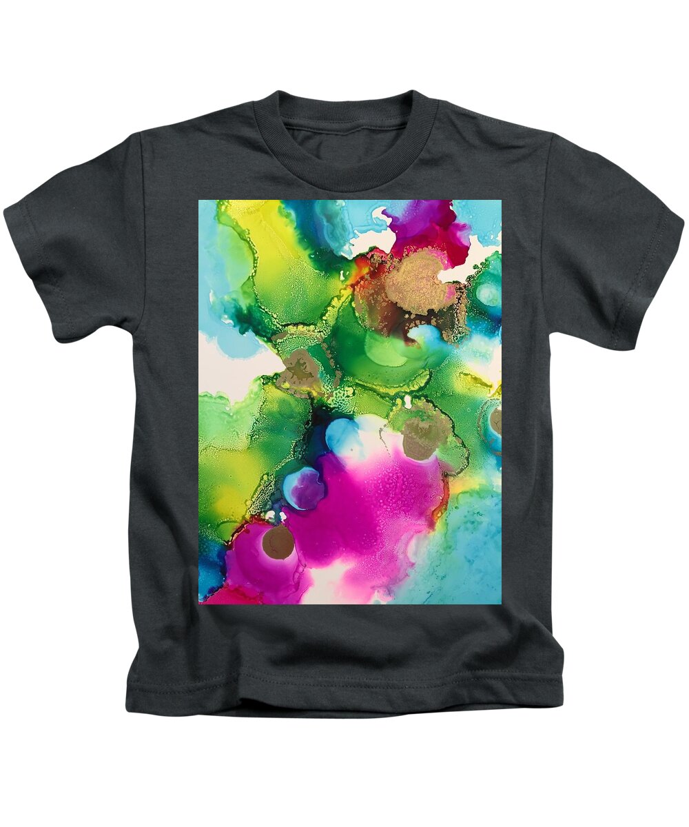 Abstract Kids T-Shirt featuring the painting Acceptance by Tara Moorman
