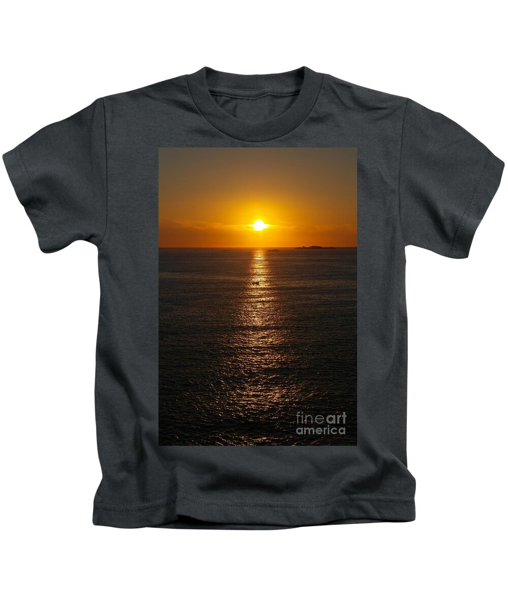 Sun Kids T-Shirt featuring the photograph Across the sea by Andy Thompson