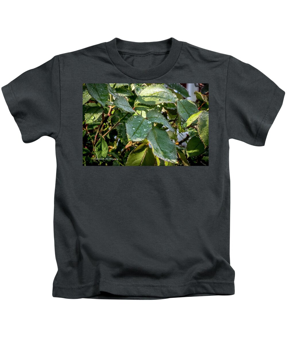 Rosebush Kids T-Shirt featuring the digital art After the Rains by Ed Stines
